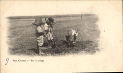 CPA Our darlings On the beach (children)