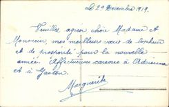 CPA FAntaisie Fleur Rose Bonne anne