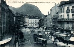 Grenoble CPA der Grenette Platz und Saint das Eynard