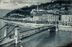 Grenoble CPA die verschobene Brucke und das Kai entsteinen Steinbruch