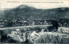 Grenoble CPA der Garten der Delphine gesehen auf Moucherotte