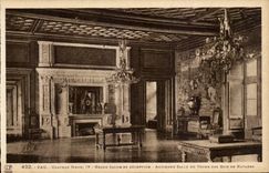 Pau CPA das Schloss Aufnahmeraumes des Henri-IV des grossen alten Thronraumes Konigdes Navarre