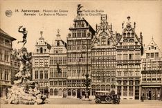 Belgien Belgie Antwerpen CPA Brabo und Hauser der grossen Platze