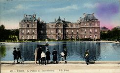 Paris CPA Palate of Luxembourg (children)