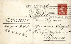 Paris CPA Chaumont Hillocks the lake