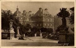 Paris CPA the palate and garden of Luxembourg