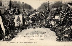 Paris CPA Falls from the unknown soldier