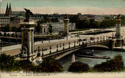 Paris CPA the bridge Alexandre III