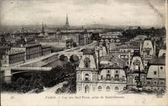 Paris CPA Vue des sept Ponts prise de Saint Gervais (Tour Eiffel)