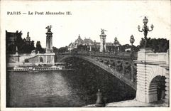 Paris CPA the bridge Alexandre III