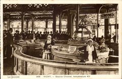 Vichy CPA Source Chomel TEmperature 43 degres