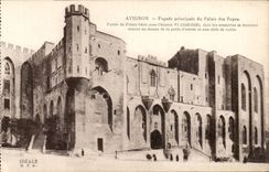 Hauptfront Avignon-CPA des Gaumens der Papste