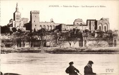 Gaumen Avignon-CPA der Papstwande und des rhonene