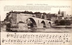 Avignon CPA die Brucke Saint Benezet