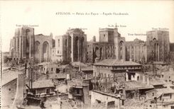 Gaumen Avignon-CPA der Papste westliche Front