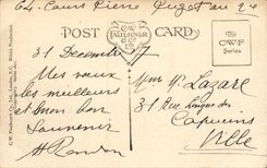 CPA Fantaisie Bonne annee Berger et moutons