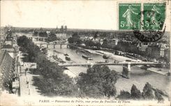 Paris CPA Panorama de Paris Vue prise du pavillon de Flore