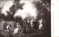 Paris CPA Musee du Louvre Lancret l'ete