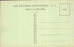 Paris CPA the palate and the garden of Luxembourg