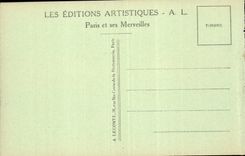 Paris CPA the avenue of the Champs Elysees and the cheveaux ones of Marly