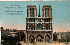 Paris CPA Notre DAme La facade