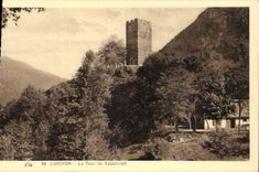 CPA Luchon the tower of Castelvieil