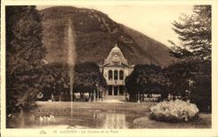 CPA Luchon the casino and the park
