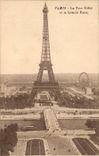 Paris CPA the Eiffel Tower and the large wheel
