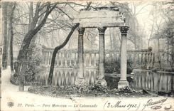 Paris CPA Park Heap the colonnade
