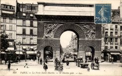 Paris CPA the door Saint Martin