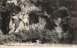 CPA Versailles the park the cave of the baths of Apollo