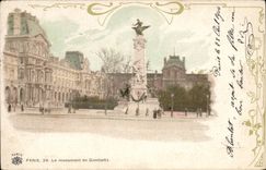 Paris CPA Le monument de Gambetta