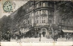 Paris CPA Theater of Vandeville and data base of the Italians