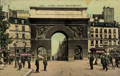 Paris CPA Gate Saint Martin