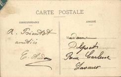 Paris CPA Panorama taken of Arc de Triomphe towards the Elysees Fields