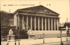 Paris CPA the House of Commons (Eiffel Tower)