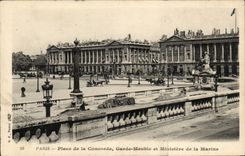 Paris CPA Place de la Concorde Garde Meuble et Ministere de la Marine