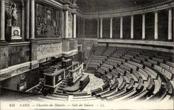 Paris - 1 - Chambre des Deputes - Salle des Seances - CPA 