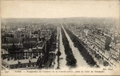 Paris - 8 - the Avenue of the Large Army taken of Arc de Triomphe - CPA