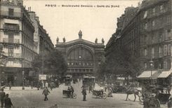 Paris - 10 - Station of North - Denain Boulevard - CPA