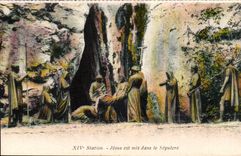 Religion - XIV Jesus station is put in the Sepulchre - CPA