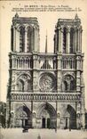 Paris - 4 - Notre Dame - La Facade - CPA 