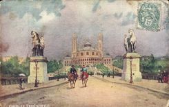 Paris - 16 - Le Trocadero - tableau - painting - CPA 