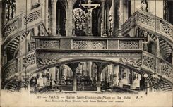 Paris - 5 - Church Saint Etienne of the Mount - Jube - CPA