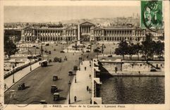 Paris - 8 - Place of the Harmony - car CPA