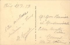 Paris - 8 - Place of the Harmony - car CPA