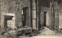 Paris - 18 - Vieux Montmartre - La Crypte de St Pierre - 1820 - CPA 