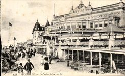 Trouville - the Casino Living room - CPA