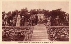 Lourdes - Martyrdom of Lourdes - I Station - First Station - CPA