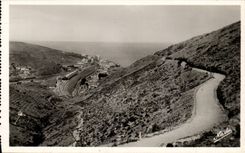 Cerbere - the Road of Spain and View on the City - CPA